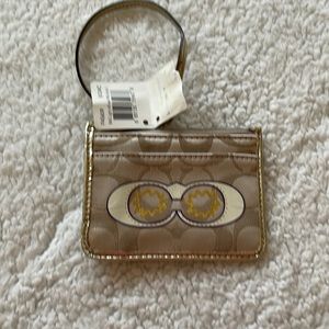 Coach card holder light khaki